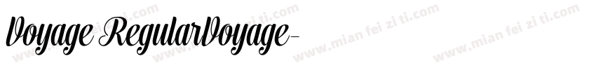 Voyage RegularVoyage字体转换
